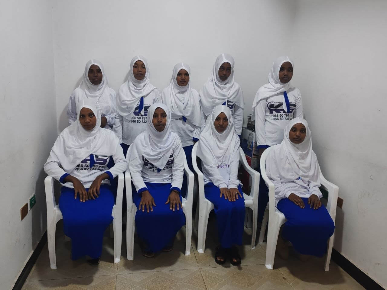 Care Home worker prepared for placement in the Gulf